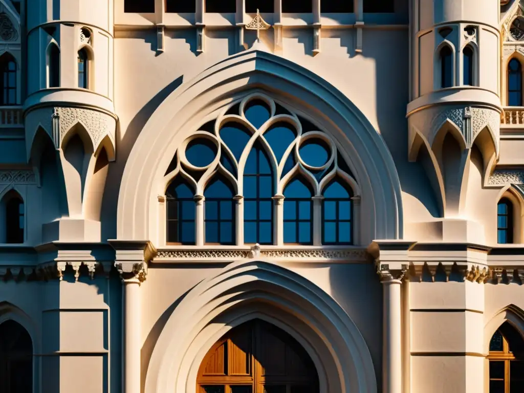 Edificio inspirado en la arquitectura carolingia, fusionando elementos históricos con la vida urbana contemporánea