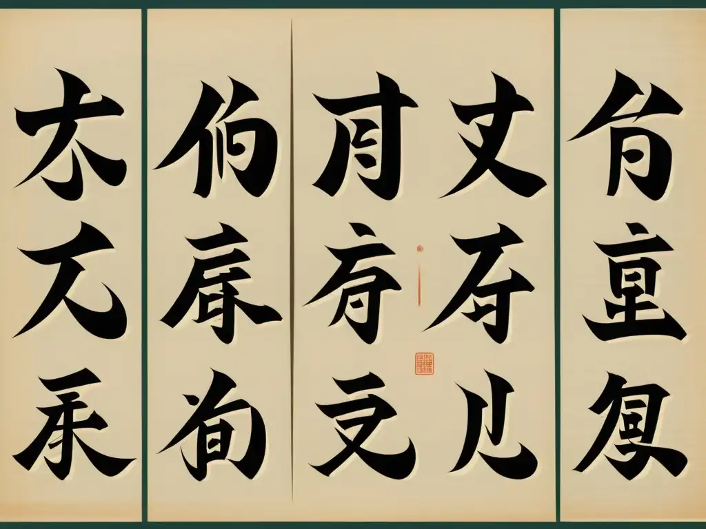 Comparación visual detallada de sistemas de escritura asiática: chino, japonés y coreano