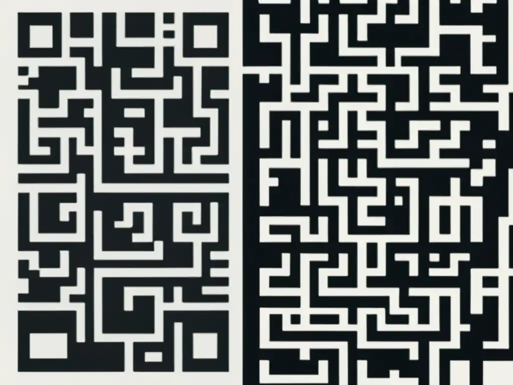 Comparación visual entre una tablilla cuneiforme sumeria y un código QR moderno, destacando el parentesco entre códigos QR y sistemas de escritura